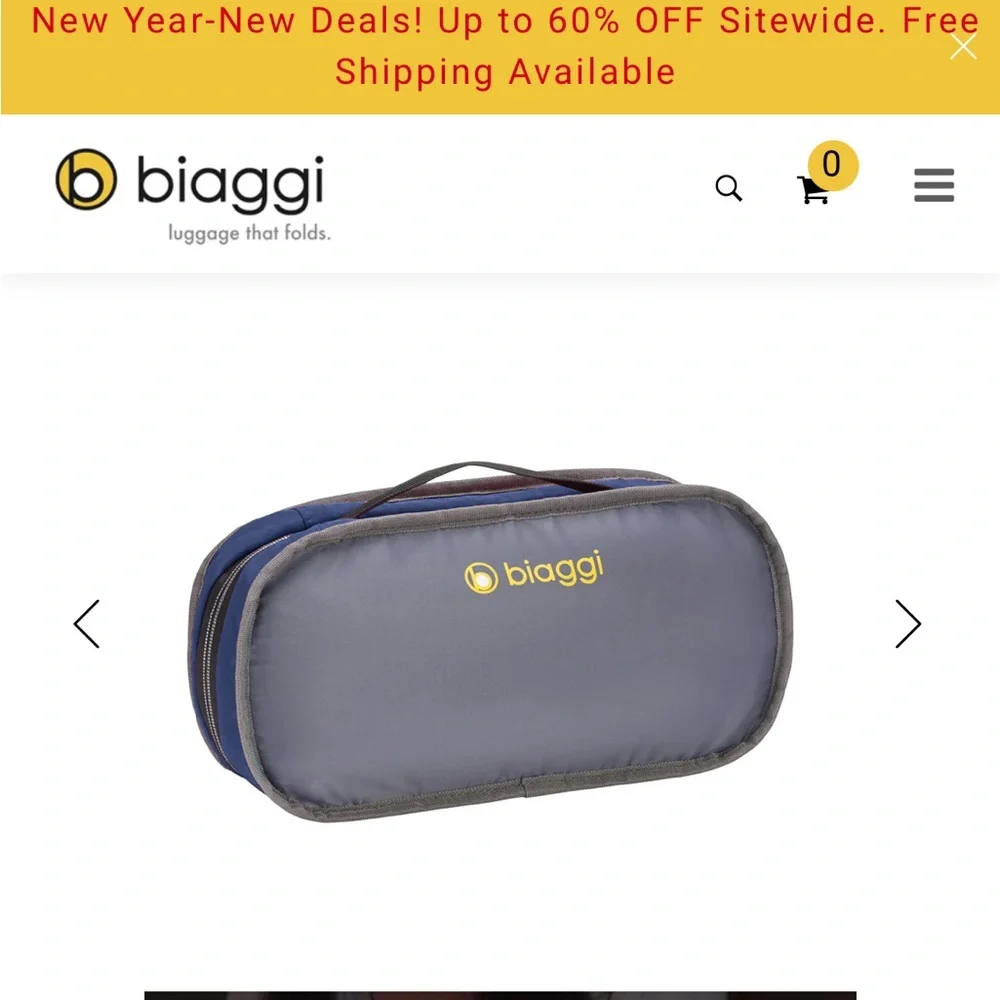Biaggi Zipsak travel backpack blue like new - Picture 6 of 9